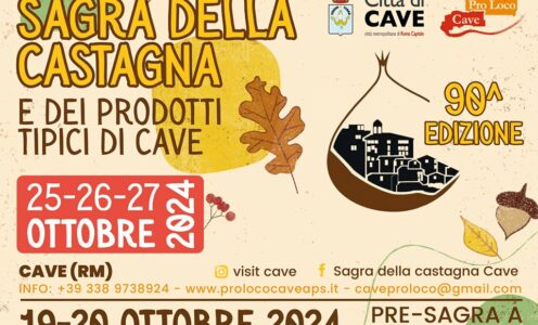 SAGRA DELLA CASTAGNA E DEI PRODOTTI TIPICI DI CAVE: UNA TRADIZIONE CHE SI RINNOVA