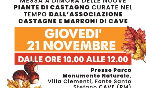 FESTA DELL’ALBERO: PROTAGONISTI I CASTAGNI