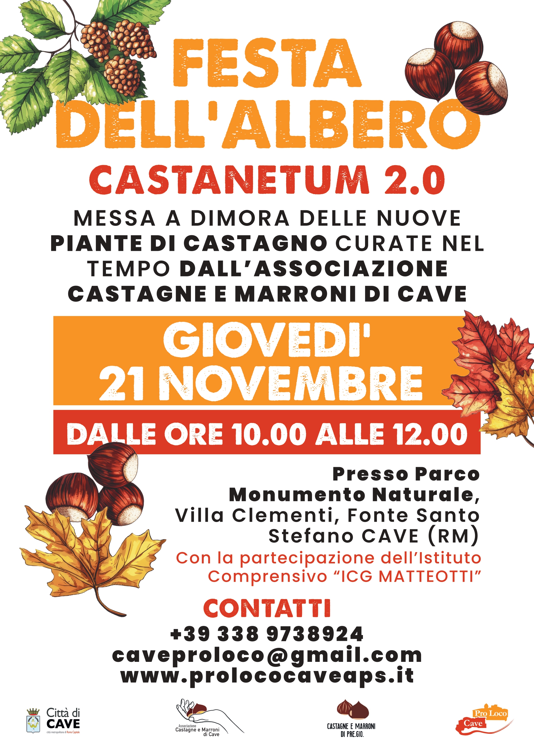 FESTA DELL’ALBERO: PROTAGONISTI I CASTAGNI